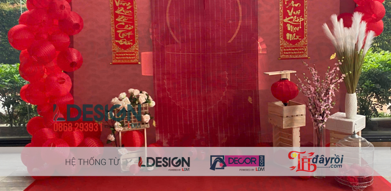 Lunar New Year Mini Landscape Decoration at Bach Loc Office