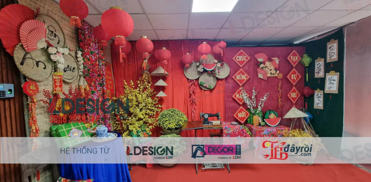 Tet 2026 Mini Landscape Decoration for Parks, Cafés, and Residential Areas