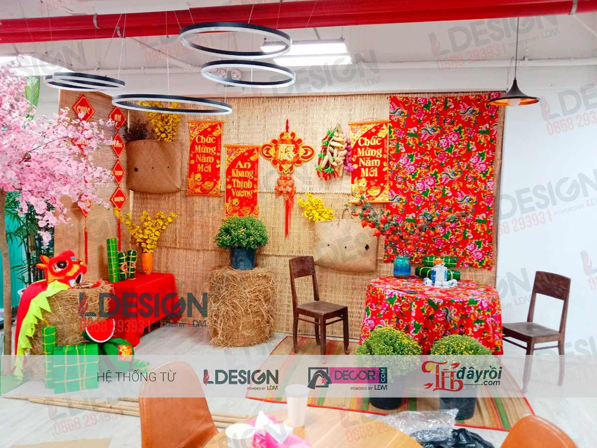 Tet Decor at Sunrise Viet Nam company