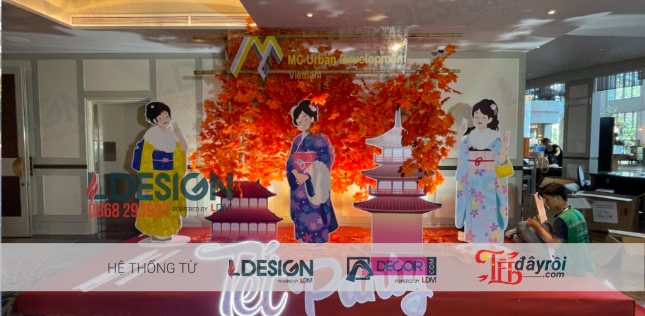 Trang Trí Tiểu Cảnh Tết Tại NTD Travel