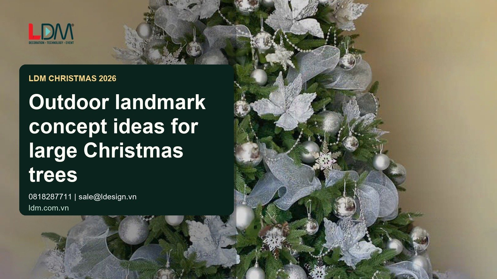Outdoor landmark concept ideas for large Christmas trees