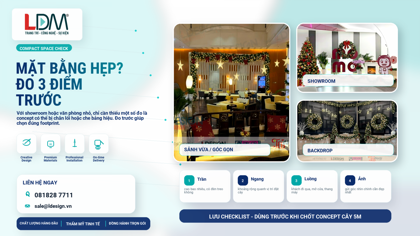Mặt bằng hẹp cần đo trước lối vận chuyển đường kính cây và vùng an toàn