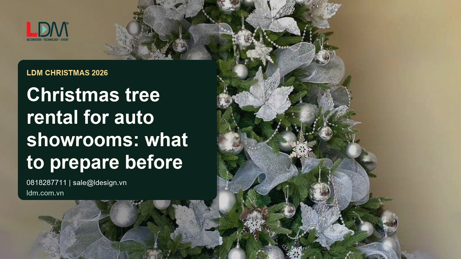Christmas tree rental for auto showrooms: what to prepare before quoting?