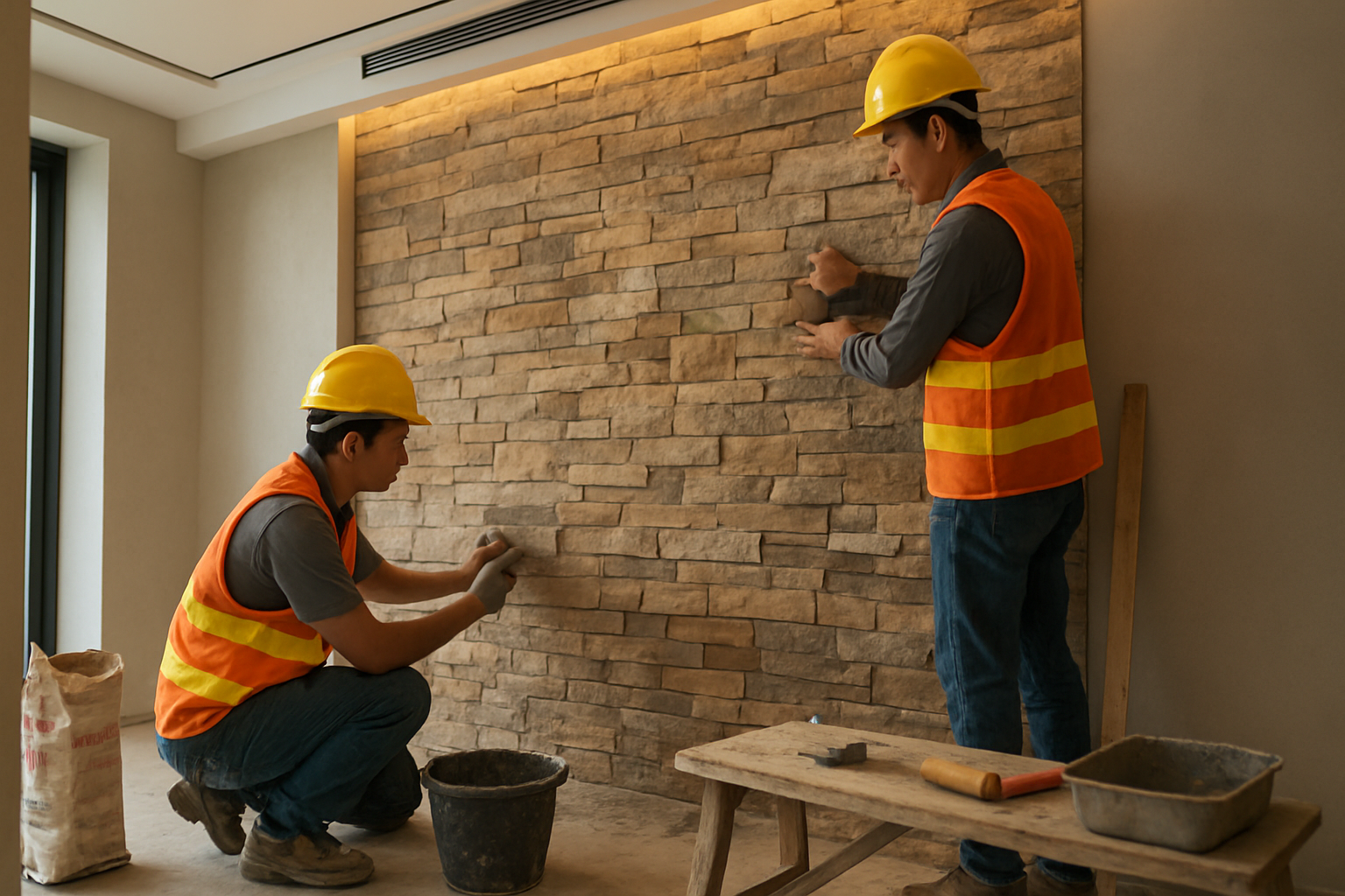 Trang trí vách giả đá: Giải pháp nâng tầm không gian